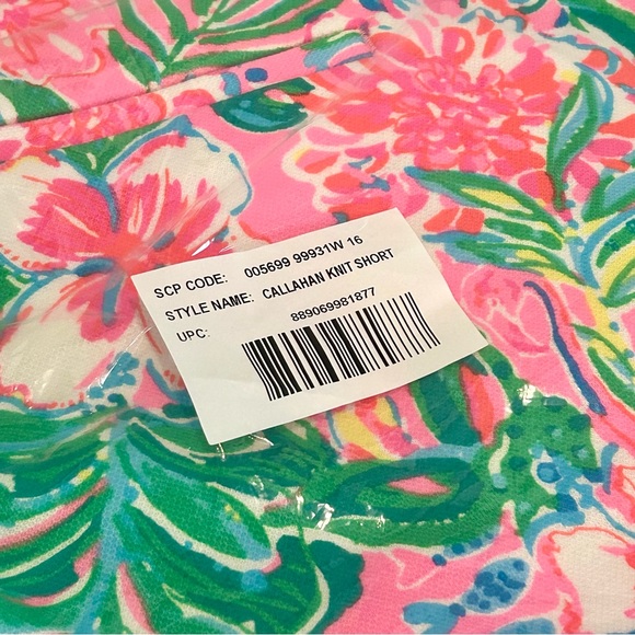 Lilly Pulitzer 5” Callahan Knit Short Journey To The Jungle women’s short Sz 16 - Picture 4 of 5